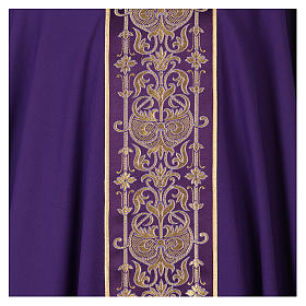 Casulas: Casula galão frente tecido Vatican 100% poliéster Casulas: Casula galão frente tecido Vatican 100% poliéster