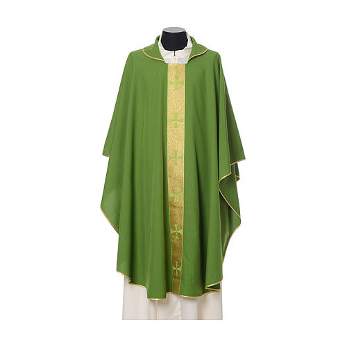 Ornat brzeg krzyże z przodu tkanina Vatican 100% poliester 3