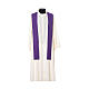 Chasuble with V neckline and decoration on front and back, 100% polyester s12