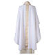 Chasuble with V neckline and decoration on front and back, 100% polyester s4