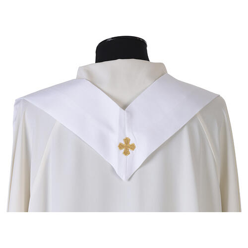 Gothic Chasuble with V neckline and decoration on front and back, 100% polyester 6