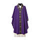 Gothic Chasuble with V neckline and decoration on front and back, 100% polyester s7