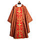 Chasuble with crosses in Damask fabric s1