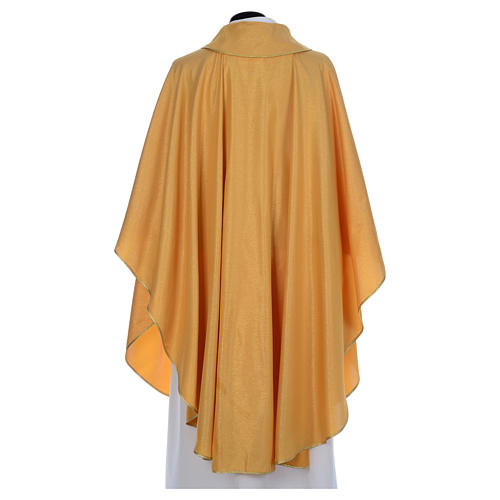 Gold Chasuble in wool faille 3