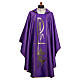 Chasuble with Chi-Rho symbol in Damask fabric s1
