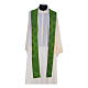 Chasuble damas sable filigrané finitions or s10