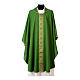 Chasuble with front and back orphrey in Vatican fabric, 100% polyester s3