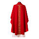 Chasuble with front and back orphrey in Vatican fabric, 100% polyester s9
