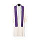 Catholic Priest Chasuble with cross and flower embroidered on front and back, Vatican fabric s11