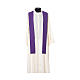 Chasuble with cross embroidered on front and back, ultra lightweight Vatican fabric s12