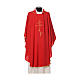 Ornat tkanina bardzo lekka Vatican poliester haft krzyż przód tył s4