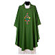 Marian Chasuble with embroidered roses on both sides, Vatican fabric, 100% polyester s1