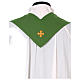 Marian Chasuble with embroidered roses on both sides, Vatican fabric, 100% polyester s5