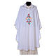 Marian Chasuble with embroidered roses on both sides, Vatican fabric, 100% polyester s6