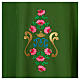 Casula Mariana ricamo rose davanti dietro tessuto Vatican 100% poliestere s2