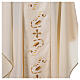 Chasuble tissu Vatican polyester bande centrale satin avant arrière s2