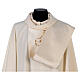 Gothic Chasuble with Roll Collar with satin orphrey on front and back, ultra lightweight Vatican fabric s3