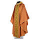 Chasuble prêtre soie or 100% broderies dorée s2