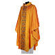 Chasuble prêtre soie or 100% broderie croix s2