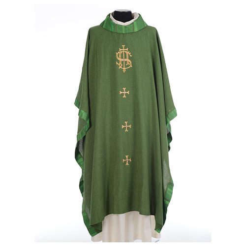 Chasuble with central IHS and crosses 3