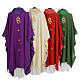 Catholic Priest Chasuble with central IHS and crosses s2