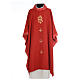 Catholic Priest Chasuble with central IHS and crosses s4