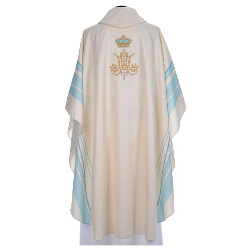 Chasuble with Marian symbol embroidery 3