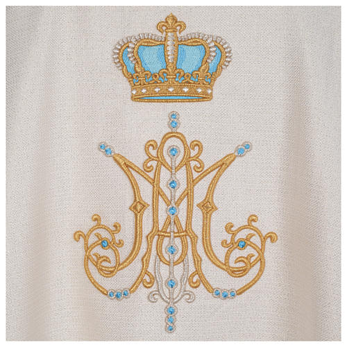 Chasuble with Marian symbol embroidery 4