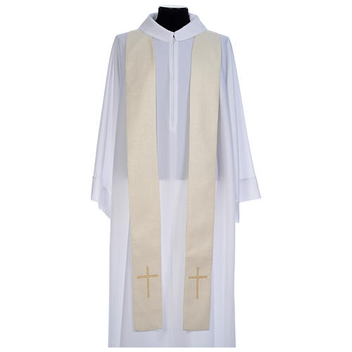 White Chasuble with Marian symbol embroidery 5