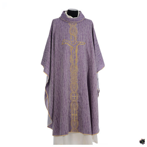 Chasuble embroidered with large cross design 6