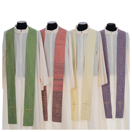 Priest Chasuble embroidered with large cross design 7