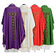 Liturgical chasuble with cross embroidery s2