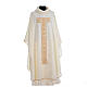 Liturgical chasuble with cross embroidery s5