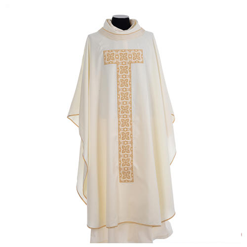 Monastic chasuble with cross embroidery 5