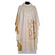 Casula liturgica con decori in oro s1