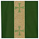 Chasuble in polyester with golden line and cross Vatican fabric s2