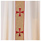 Chasuble gallon croix avant arrière tissu Vatican 100% polyester s5