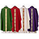 Chasuble gallon croix avant arrière tissu Vatican 100% polyester s9