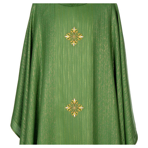 Chasuble 85% wool 15% lurex embroidered with three crosses Gamma 2