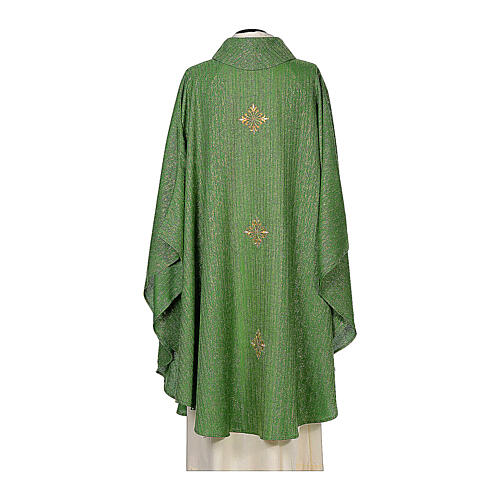 Chasuble 85% wool 15% lurex embroidered with three crosses Gamma 6