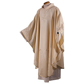 Chasuble with machine embroidery wool silk lurex Gamma