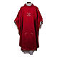 Chasuble with machine embroidery wool silk lurex Gamma s3