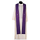 Chasuble with machine embroidery wool silk lurex Gamma s10