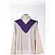 Chasuble with machine embroidery wool silk lurex Gamma s11