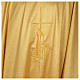 Monastic Chasuble with wheat lantern and thin satin cross 80% wool 20% lurex s4