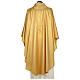 Monastic Chasuble with wheat lantern and thin satin cross 80% wool 20% lurex s5