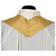 Monastic Chasuble with wheat lantern and thin satin cross 80% wool 20% lurex s8