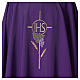 Chasuble with flower decorations, 100% polyester s2