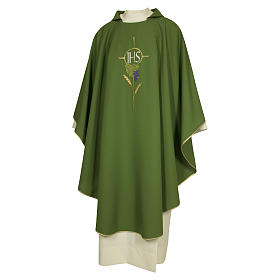 Chasubles: Chasuble 100% polyester décorations florales