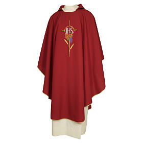 Chasubles: Chasuble 100% polyester décorations florales